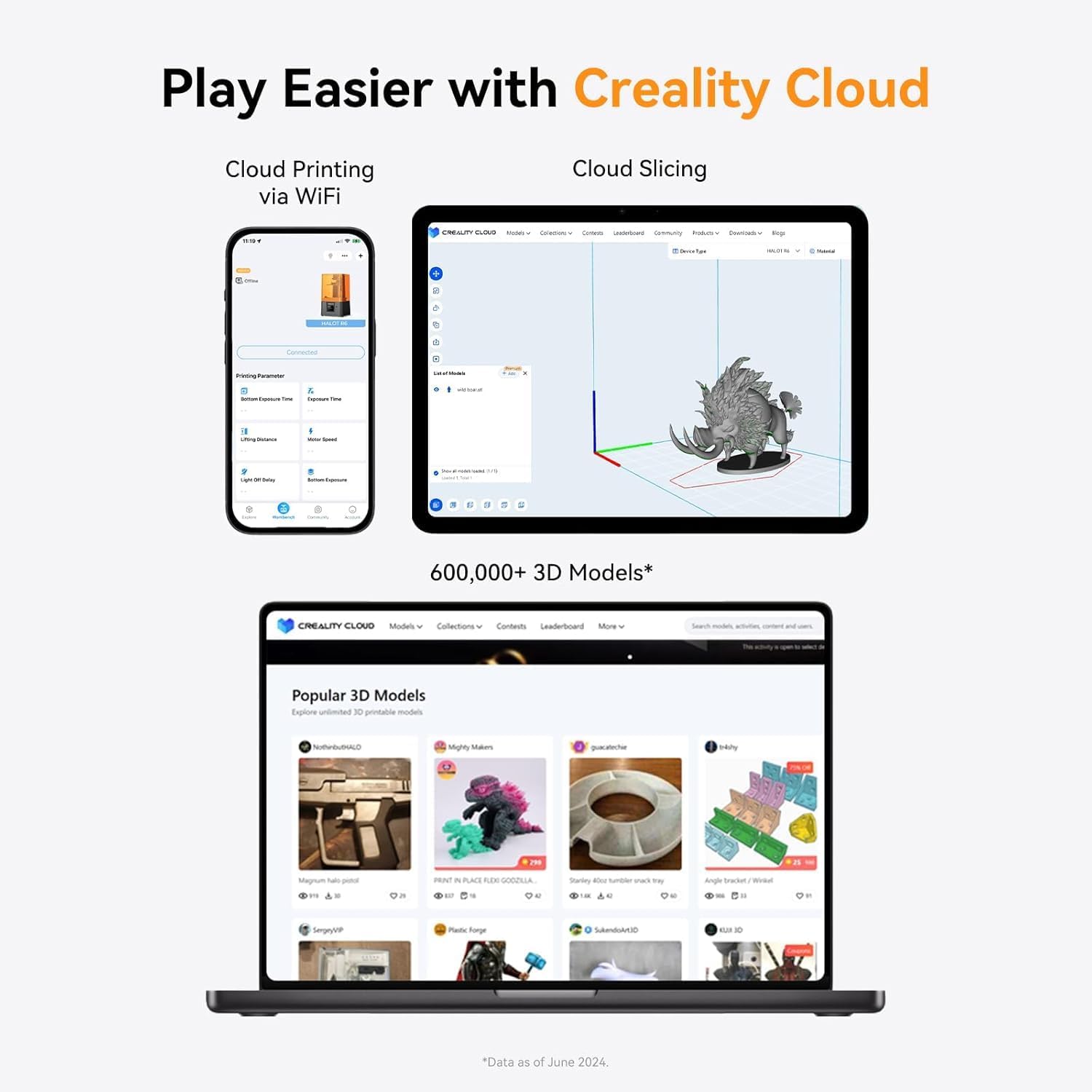 Creality Resin 3D Printer for Kids and Beginners, HALOT R6 Fully Assembled