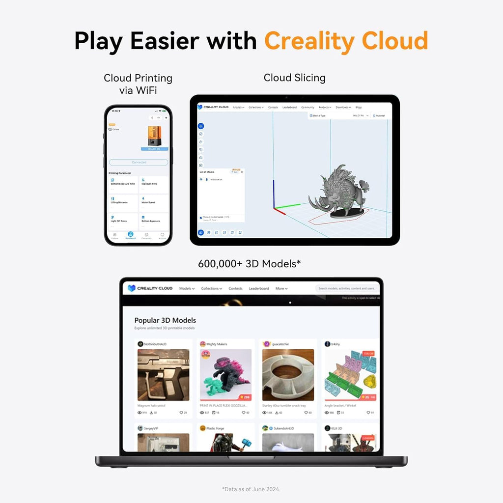 Creality Resin 3D Printer for Kids and Beginners, HALOT R6 Fully Assembled