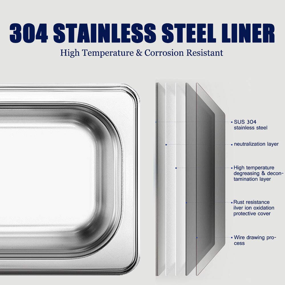 Anbull 15L/4Gal 360W Professional Ultrasonic Cleaner Machine with 304 Stainless