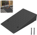 Rubber Threshold Ramp 7.09 Inch Rise, Wheelchair Rubber Door Ramp with Non-Slip
