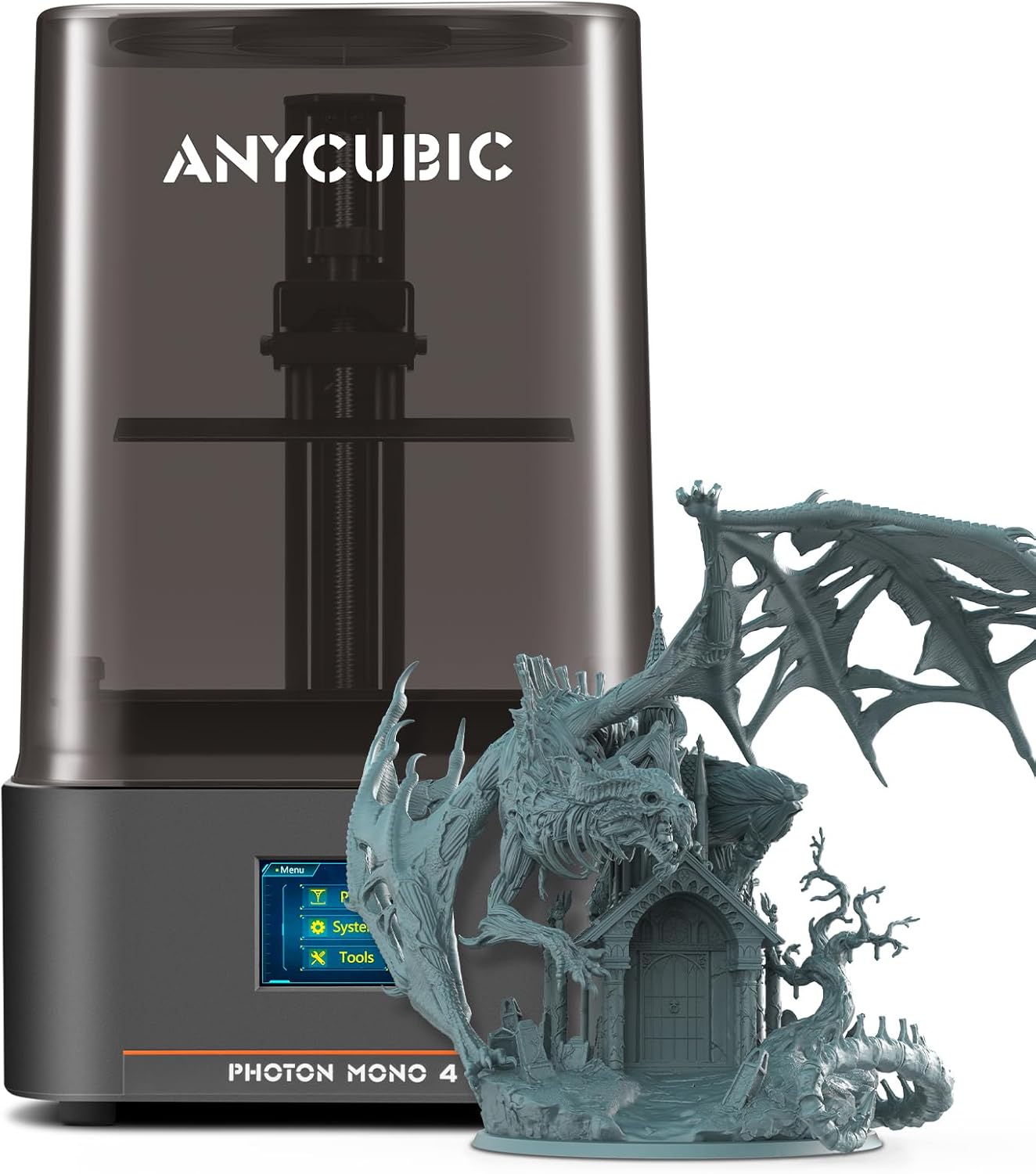 ANYCUBIC Photon Mono 4 10K Resin 3D Printer, 7'' HD Mono LCD Screen, Power Off