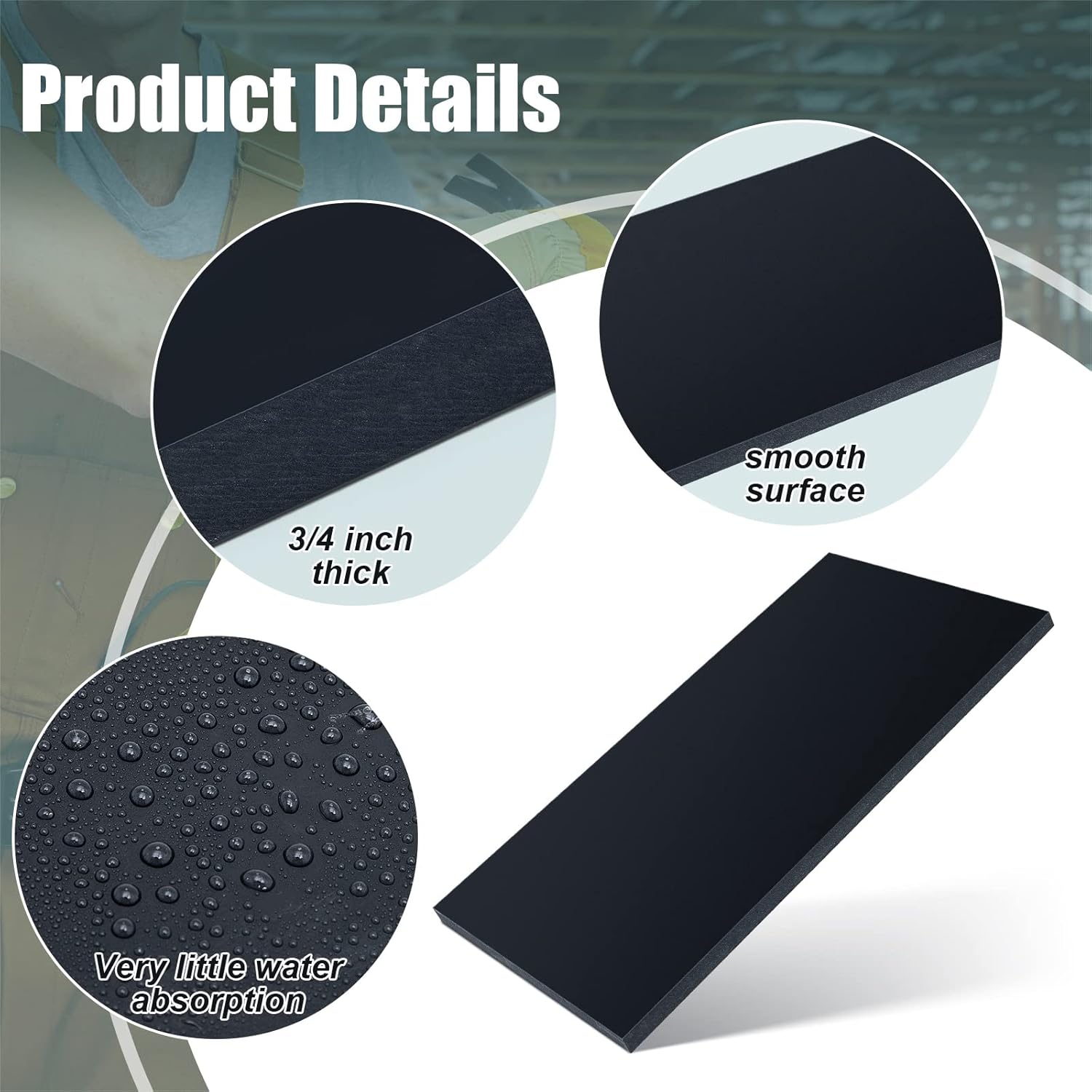 Wesiti Hdpe Plastic Sheets 3/4 Thick Hard Hdpe Polyethylene Sheet, High Density