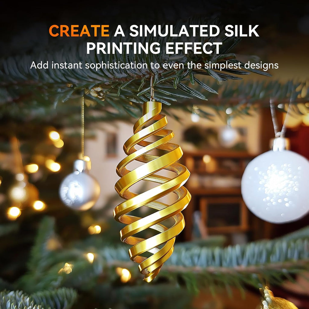 TECBEARS Silk Filament Bundle, 10KG Shiny Silk PLA Filament with Smooth Silky