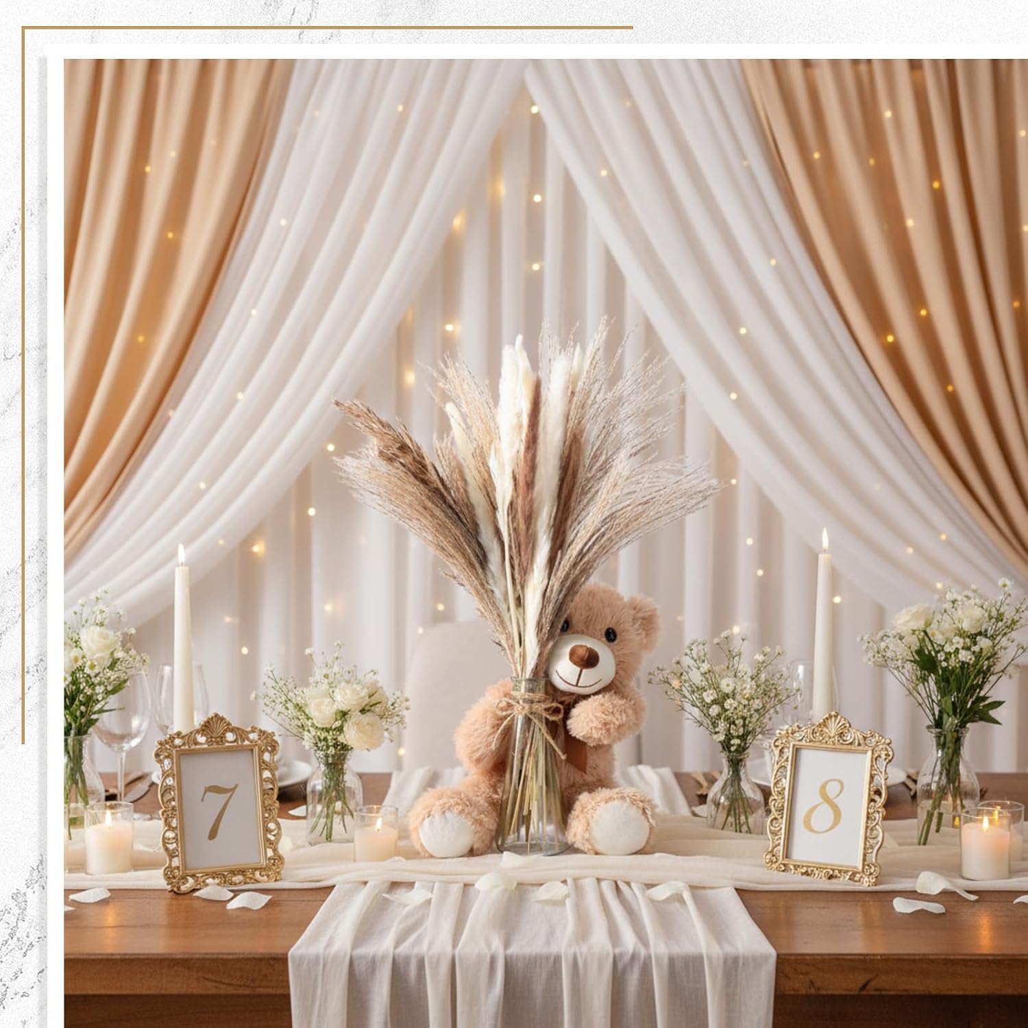 Canlierr 12 Sets 196 Pcs Baby Shower Table Centerpieces Decoration Baby Shower
