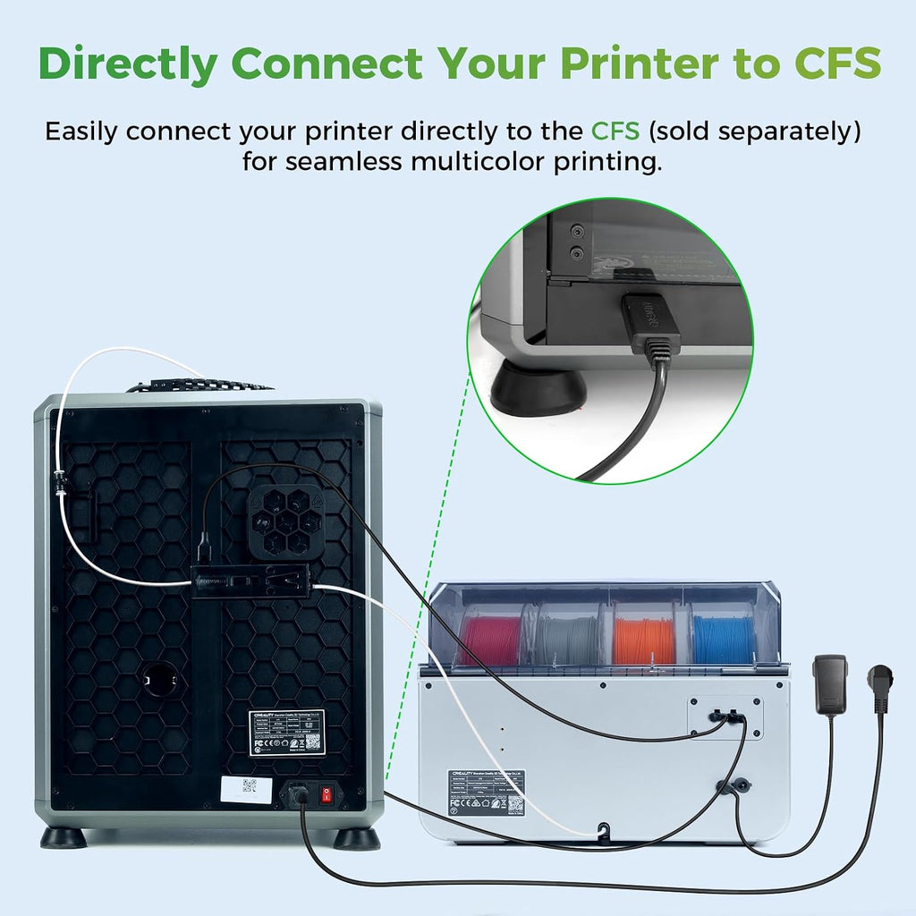Official Creality K1 Series CFS Upgrade Kit with CFS, Multicolor Printing