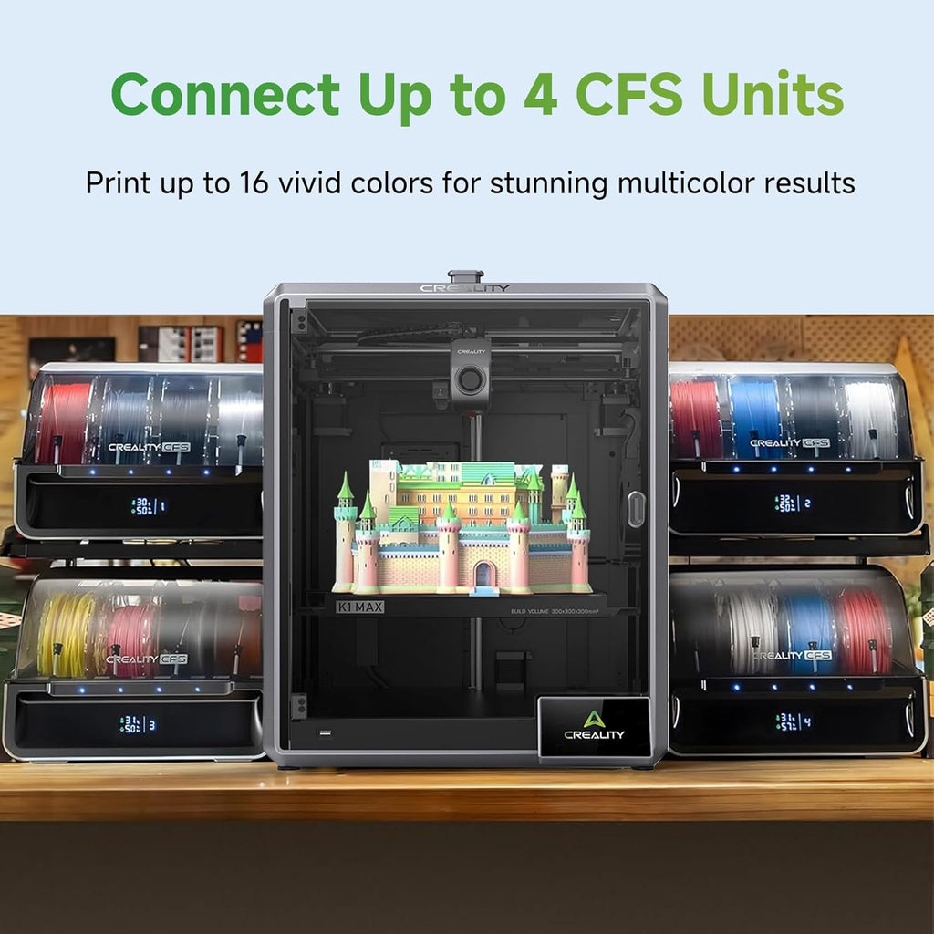 Official Creality K1 Series CFS Upgrade Kit with CFS, Multicolor Printing