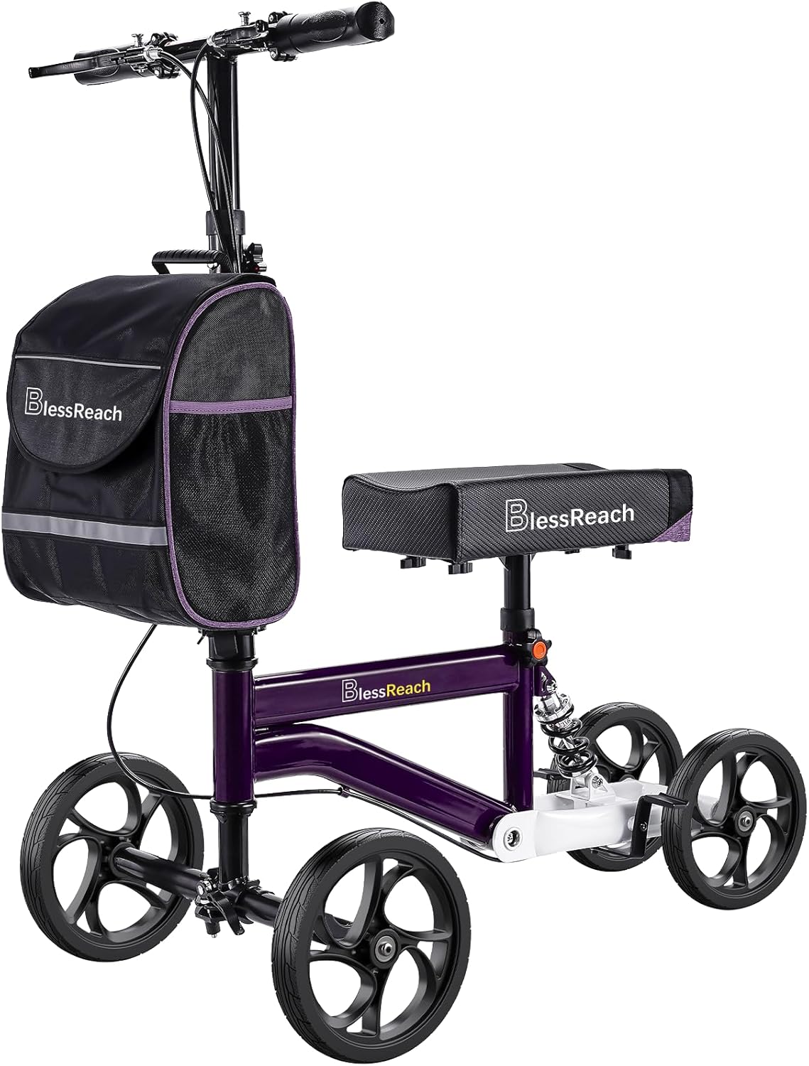 BlessReach Economy Knee Scooter, Steerable Knee Walker, Foldable Knee Scooters