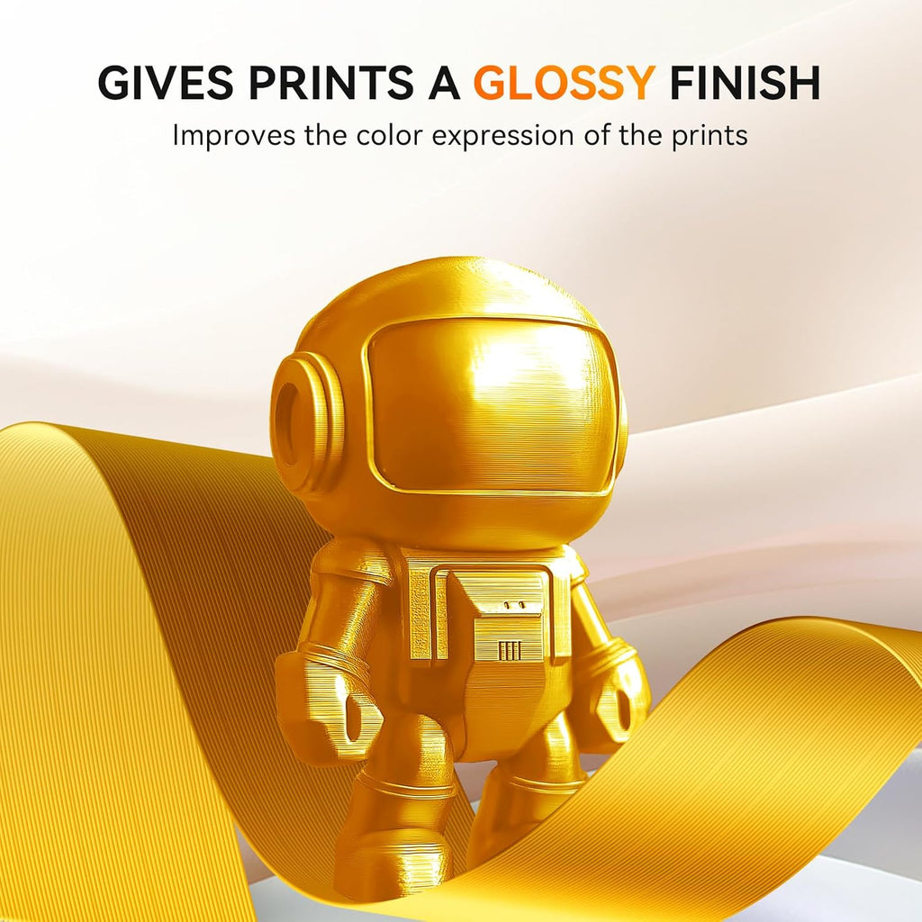 TECBEARS Silk Filament Bundle, 10KG Shiny Silk PLA Filament with Smooth Silky