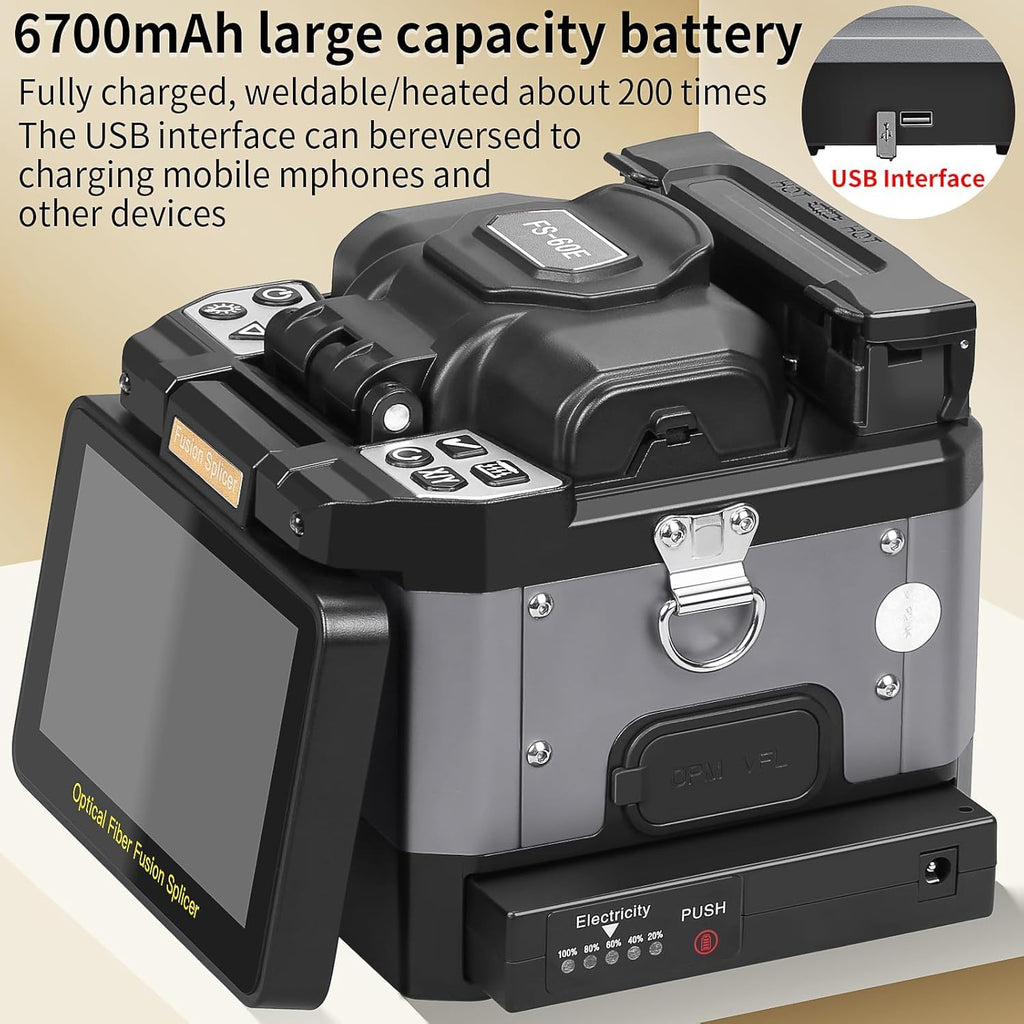 Fiber Fusion splicer FS-60E Fully Automatic Intelligent 6-Motor Fusion splicer