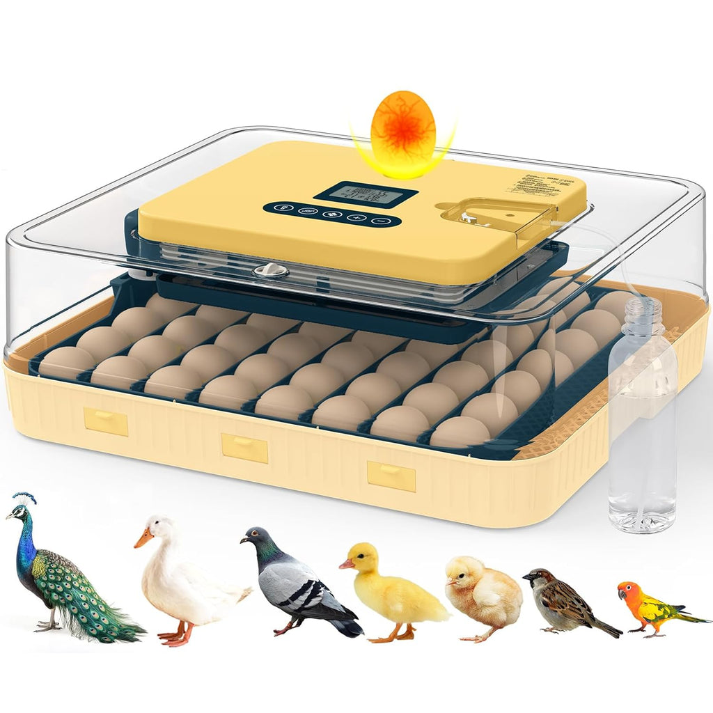 Incubators for Hatching Eggs, 56 Eggs Incubator with Egg Candler, Auto Egg