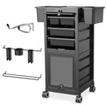TASALON Professional Rolling Salon Cart, 6-Drawer Storage Trolley with Tool