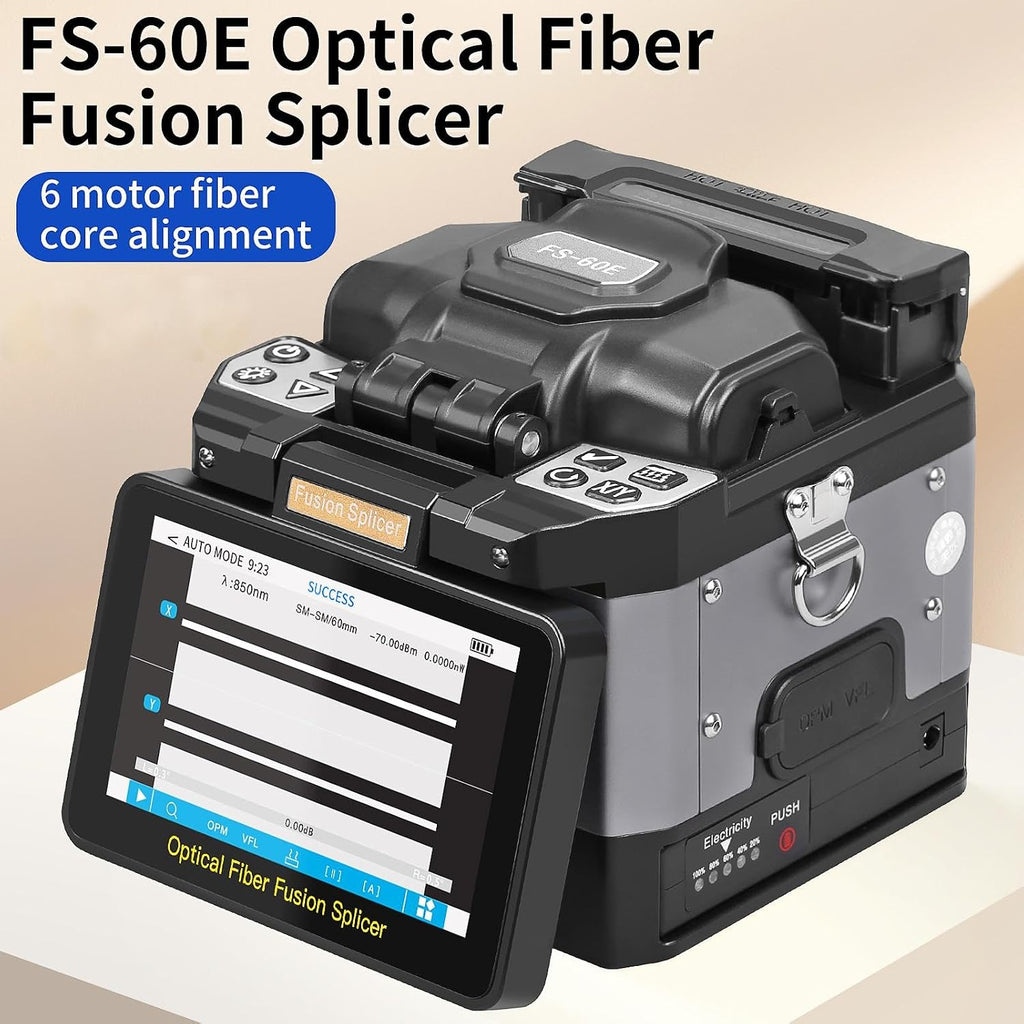 Fiber Fusion splicer FS-60E Fully Automatic Intelligent 6-Motor Fusion splicer