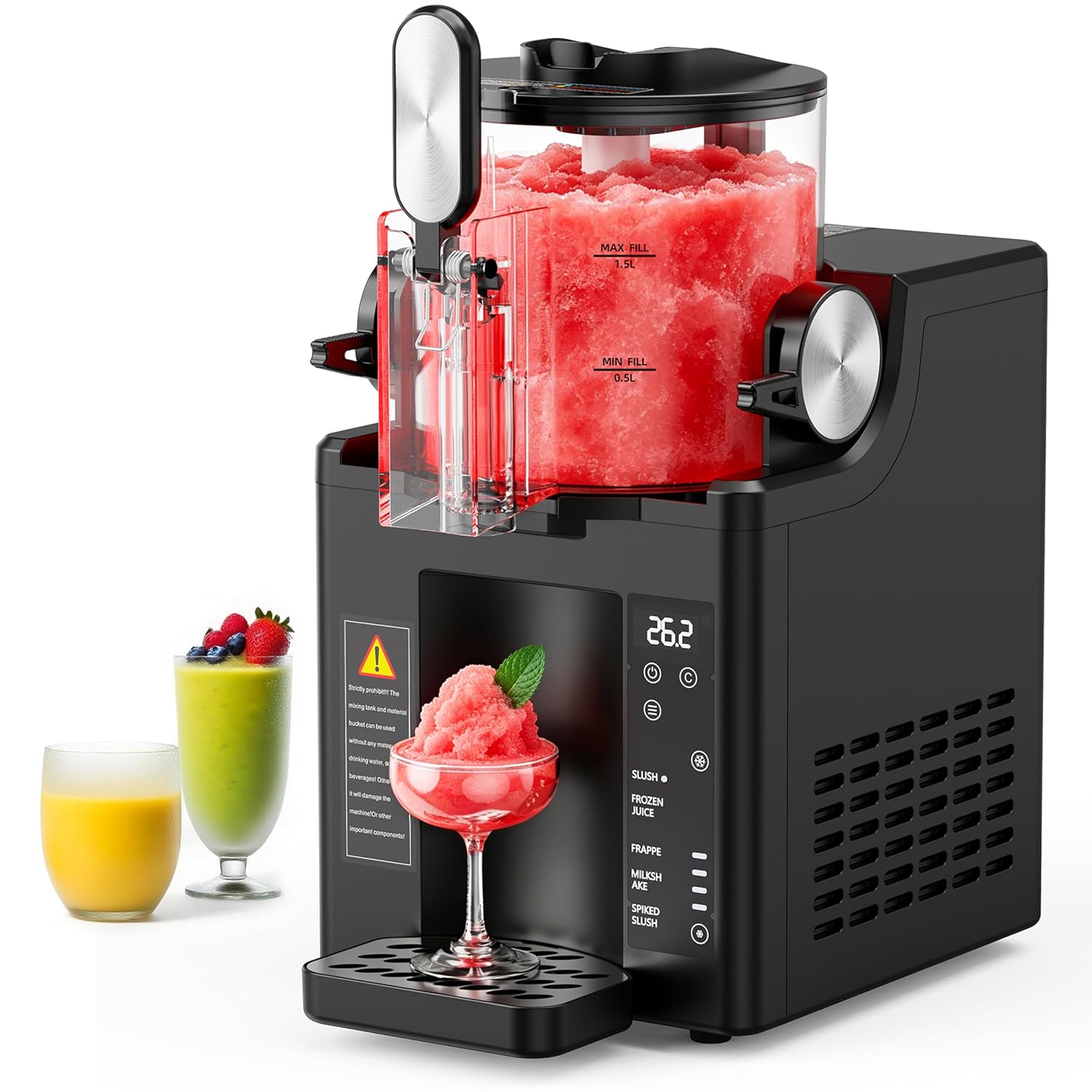 WIZAURA Slushie Machine, Slushy for Home No Ice Need, Soft Serve Ice Cream