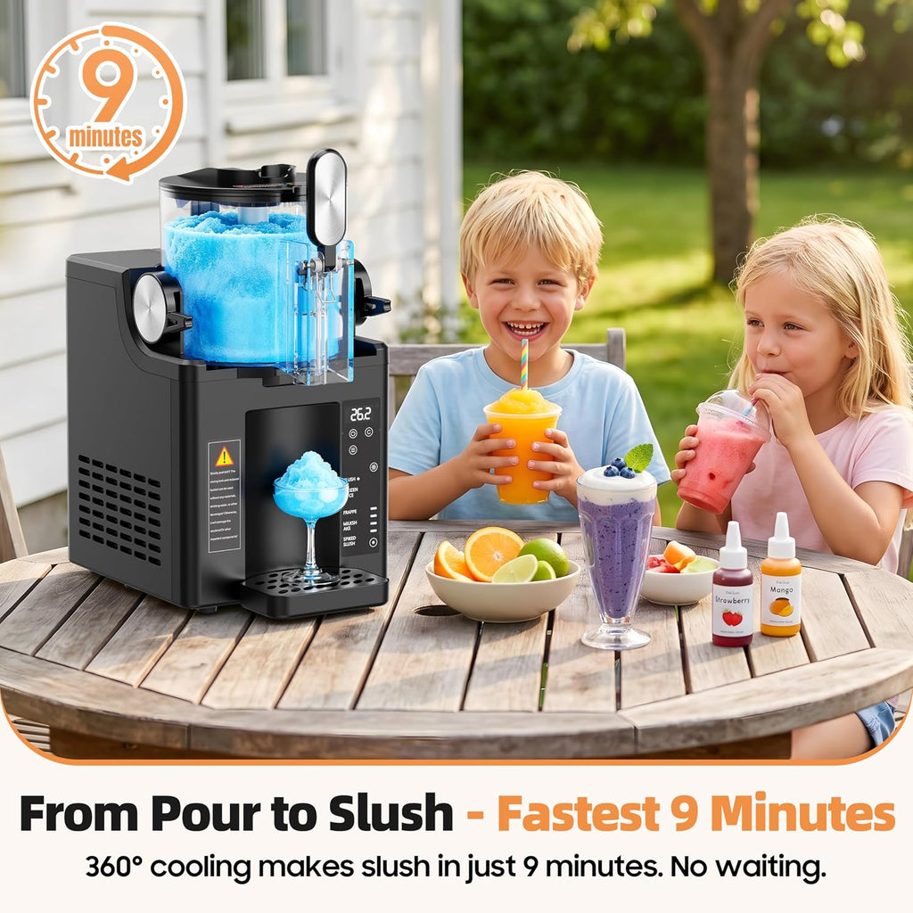 WIZAURA Slushie Machine, Slushy for Home No Ice Need, Soft Serve Ice Cream